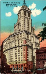 VINTAGE POSTCARD THE STANDARD OIL BUILDING AT BOWLING GREEN NEW YORK CITY c 1910