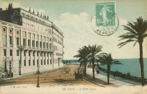 Nice, L'Hotel Suisse, early 1900s used Postcard CPA 