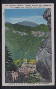 North Carolina colour PC Inspiring Scenery Chimney Rock unused