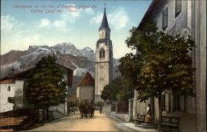 Tirol Italy Street Scene c1910 Postcard