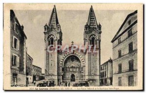 Old Postcard Louvesc Ardeche Marrel Square and the Basilica of St. Regis