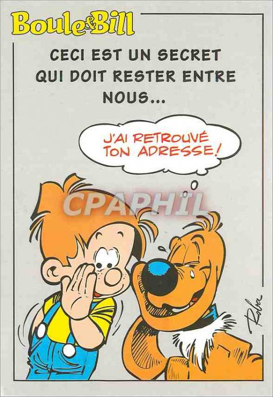 Postcard Modern Boule and Bill This is a secret which must remain between us Dog