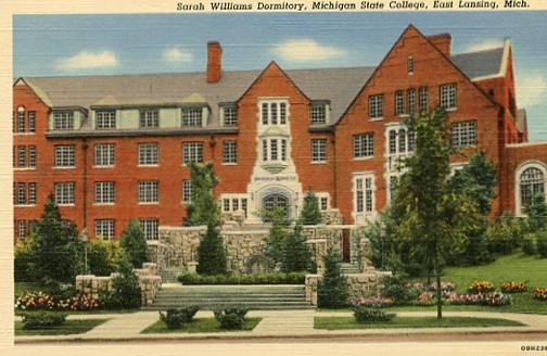 MI - East Lansing, Michigan State College, Sarah Williams Dormitory