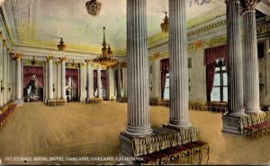 California Oakland Hotel Oakland Ivory Ball Room 1920 Curteich