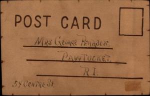 Dedham MA Lobster Comic Leather Greeting c1905 Postcard