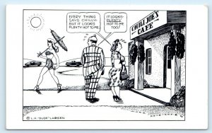 KANAB, UT Utah ~ (Dude Larsen) RISQUE COMIC by Hoke Denetsosie 1949 Postcard