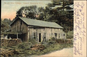 Catskill Mountains New York NY Old Time Cottage c1910 Vintage Postcard