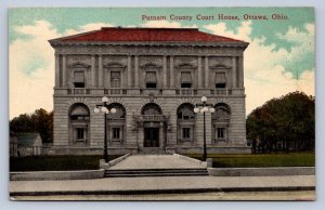 J88/ Ottawa Ohio Postcard c1910 Putnam County Court House   16