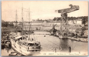 Brest - La Grue Et Le Duguay Trouin France Ship Postcard