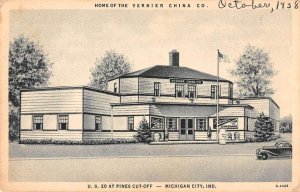 Michigan City Indiana Vernier China Co Vintage Postcard AA14219