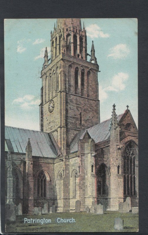 Yorkshire Postcard - Patrington Church    RS10975