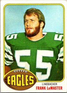 1976 Topps Football Card Frank LeMaster Philadelphia Eagles sk4544