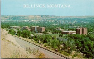 Billings Montana MT Sacrifice Cliff Birdseye Unused Vintage Postcard H60