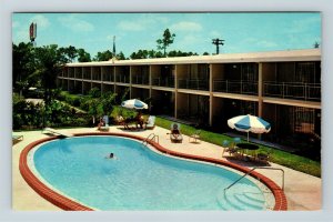 Florida View of Howard Johnson's Motor Lodge, Pool, Homestead FL, Postcard 