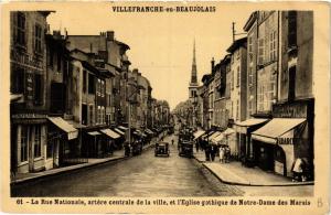 CPA VILLEFRANCHE-sur-SAONE - La Rue Nationale (635498)