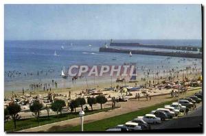 Modern Postcard The D & # Sables 39Olonne Entree harbor to the Beach