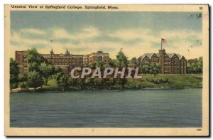 Old Postcard General View of Springfield College Springfield Mass