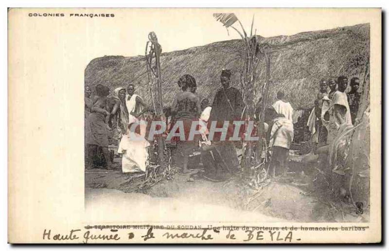 VINTAGE POSTCARD French Colonies military Territory of Sudan