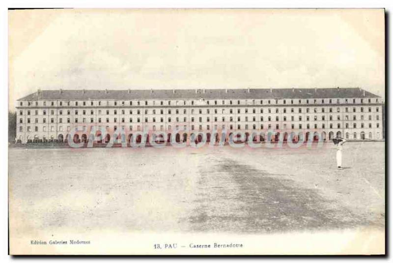 Postcard Old Barracks Pau Bernadoire