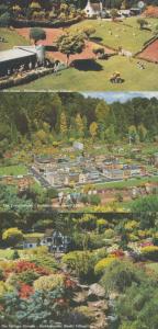 Village Stream Town Centre Farm Babbacombe Toy Model Village Devon 3x Postcard