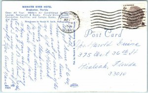 Postcard - Manatee River Hotel, Bradenton, Florida