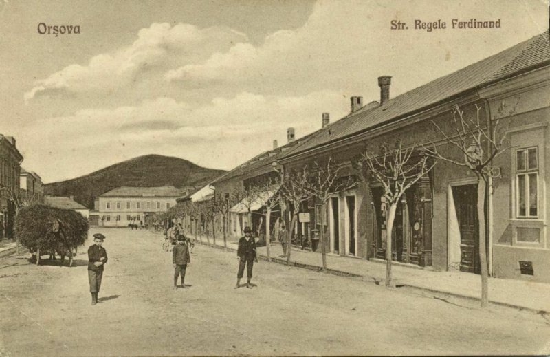 romania, ORȘOVA, Str. Regele Ferdinand (1910s) Postcard