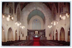 1978 First Baptist Church Interior Street Sacramento California Vintage Postcard