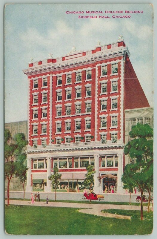 Chicago~Musical Bldg~Columbia College~Aka Ziegfield or Vitagraph Theatre c1910