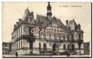 Old Postcard Niort L & # 39Hotel Town