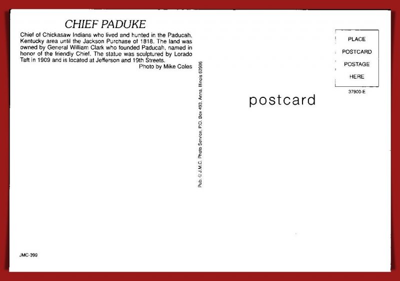 Kentucky, Paducah - Chief Paduke - [KY-079X]