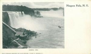 NY, Niagara Falls, New York, General View, Undivided back, Lot of 2