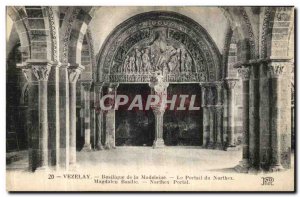 Postcard Old Vezelay Basilica of the Madeleine The Portal Narthex
