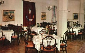 Vintage Postcard Main Dining Room National Home Daughters of America Tiffin Ohio