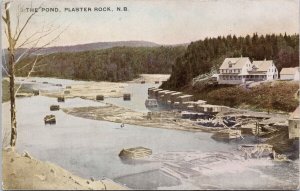 The Pond Plaster Rock NB New Brunswick c1908 Port Daniel QC Cancel Postcard H33