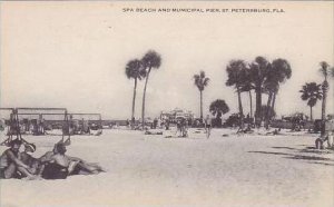 Florida St Petersburg Spa Beach and Municipal Pier Artvue