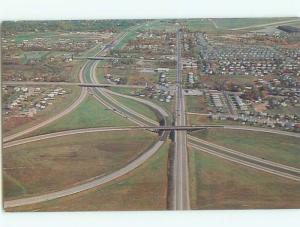 Unused Pre-1980 AERIAL VIEW OF TOWN Niagara Falls New York NY n2091