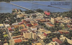 Air View of Business District Bradenton, Florida