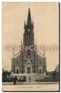 Postcard Old St Just en Chaussee Church