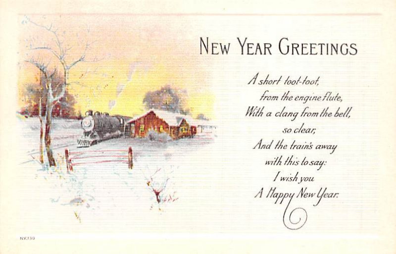 New Year Greetings Happy New Year Unused 