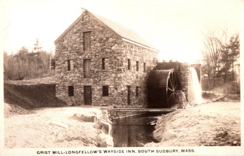 Massachusetts South Sudbury Longfellow's Wayside Inn The Grist Mill Real...