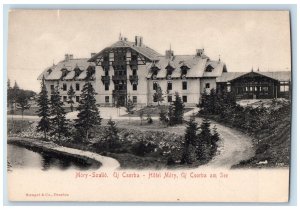 Štrbské Pleso Slovakia Postcard Hotel Mory Uj Csorba Am See c1910 Unposted