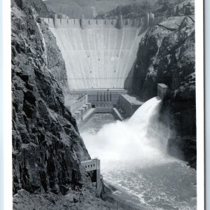 c1940s Hoover / Boulder Dam RPPC Black Canyon Colorado River Frashers Fotos A211