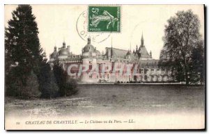 Old Postcard Chateau de Chantilly Chateau seen Park
