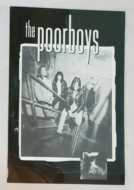 Advertising Card: The Poorboys- 'Pardon Me' album release, call number. 1992. 