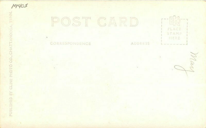 Tennessee Sunbright Cline Airline Route 1940s RPPC Photo Postcard 22-962