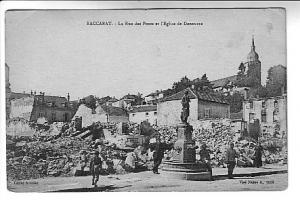 War Ruins Soldiers Church Baccarat France