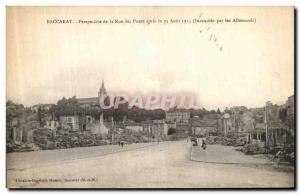 Old Postcard Baccarat Prospect Street Bridges Army