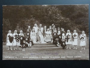 Berkshire: Episode 2, King Edward l. Queen Eleanor & Ther Court, Old RP Postcard