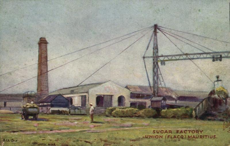 mauritius maurice, UNION FLACQ, Sugar Factory (1910s) Postcard