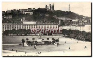 Old Postcard Lyon Place Bellecour